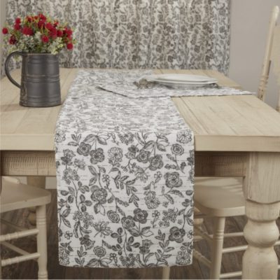 Gray Gables Floral Runner 54Lx13W