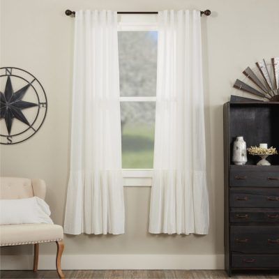 Elizabeth Ruffled Panel Set of 2 84Lx40W