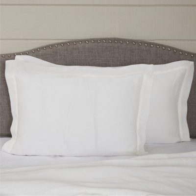 Provincial Linen White Standard Sham 27Lx21W