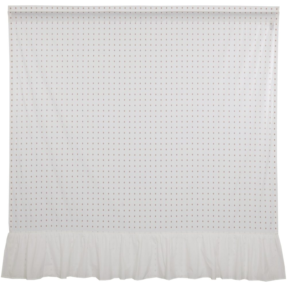 Abigail Ruffled Shower Curtain 72Lx72W - Image 2