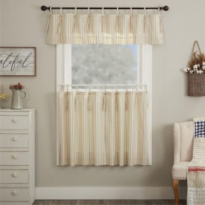 Betsy Stripe Tie Top Tier Set of 2 24Lx36W