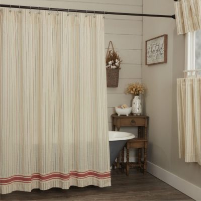 Betsy Stripe Shower Curtain 72Lx72W