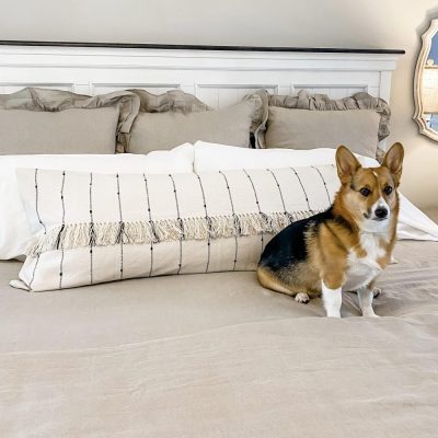 Farmcloth Stripe Body Pillow Cover 54Lx20W