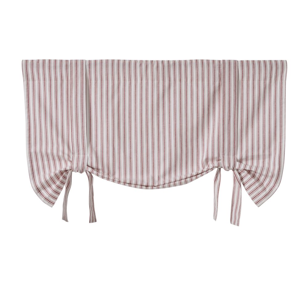 Timeless Ticking Red Roman Valance 24Lx40W - Image 3
