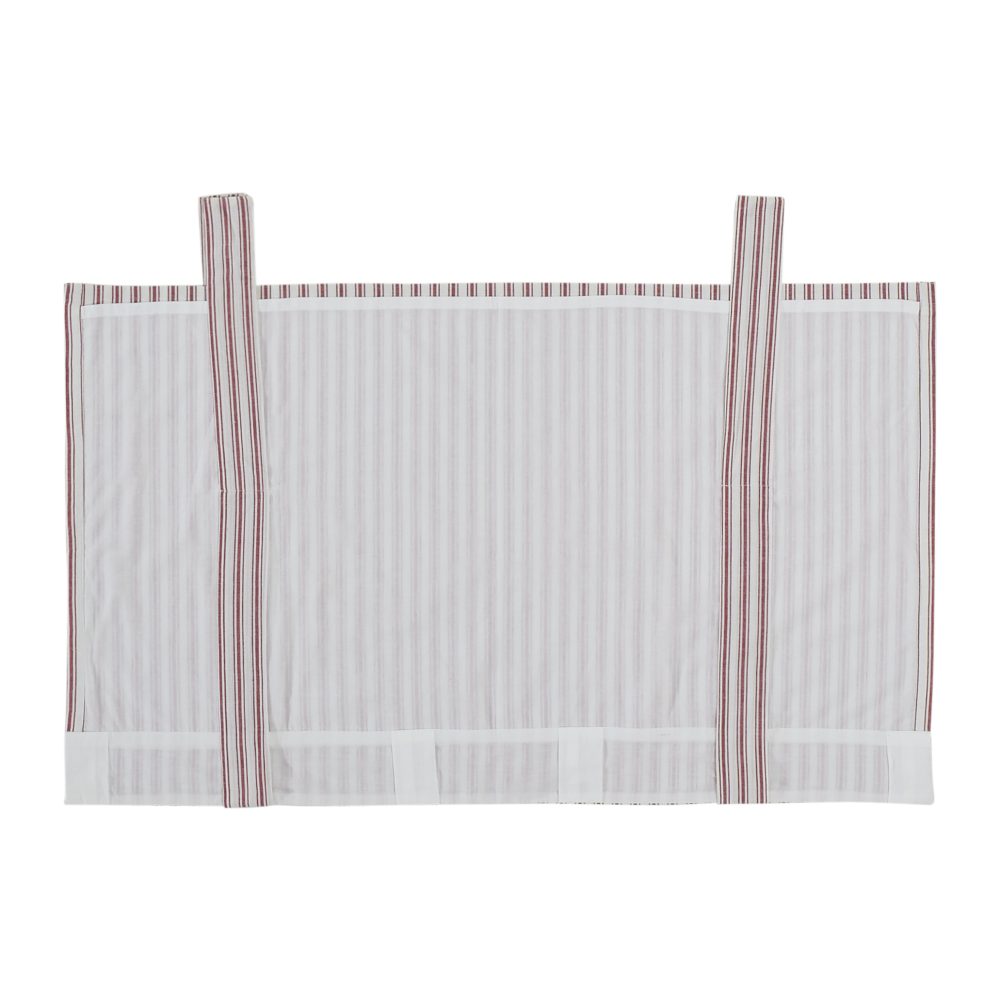 Timeless Ticking Red Roman Valance 24Lx40W - Image 4
