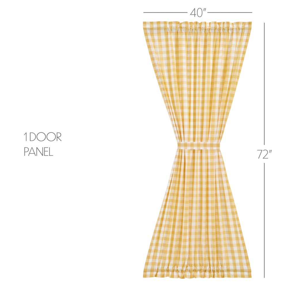 Annie Buffalo Yellow Check Door Panel 72x40 - Image 5