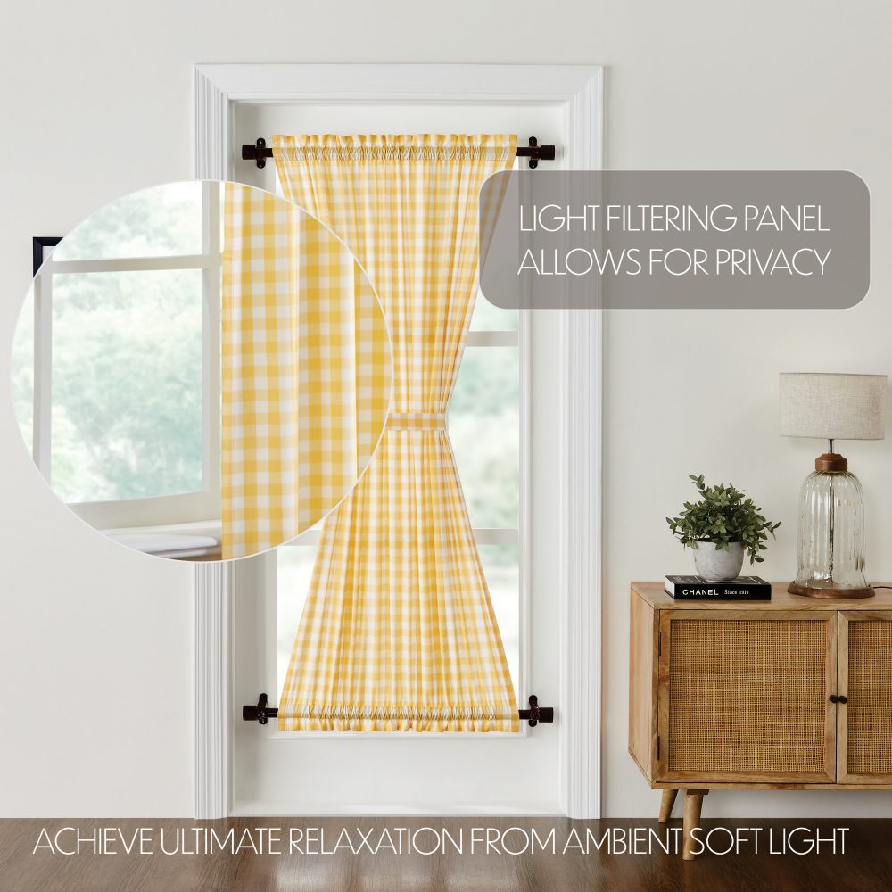 Annie Buffalo Yellow Check Door Panel 72x40 - Image 6