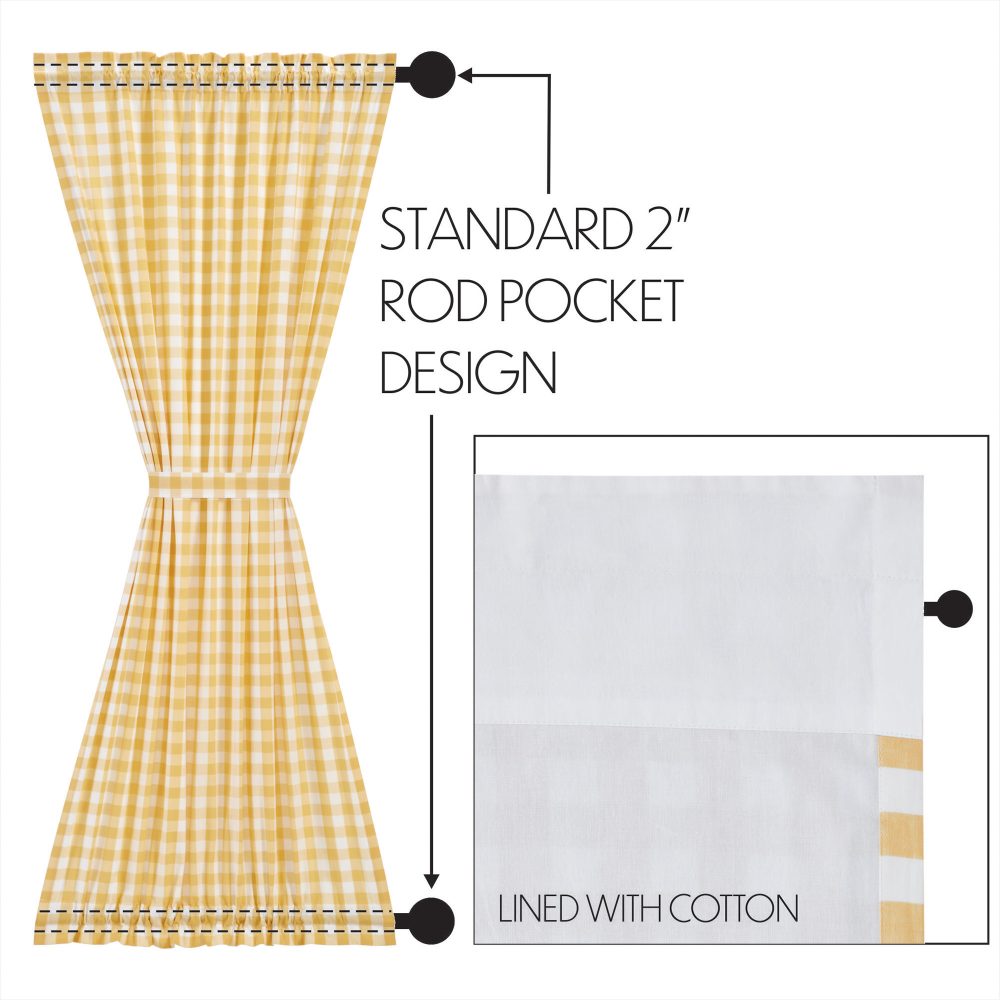 Annie Buffalo Yellow Check Door Panel 72x40 - Image 7