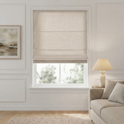 Madison Park Mira Cordless Roman Shade in Neutral, 35x64" MP40-9034