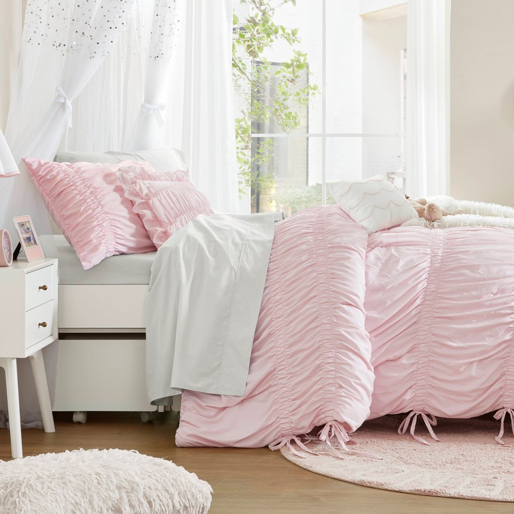 Intelligent Design Ella Comforter Set in Pink, Twin/Twin XL ID10-2513 - Image 3