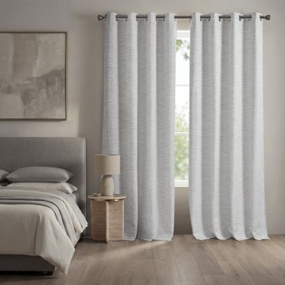 Madison Park Luna Total Blackout Window Panel in Grey, 52x84" MP40-9059