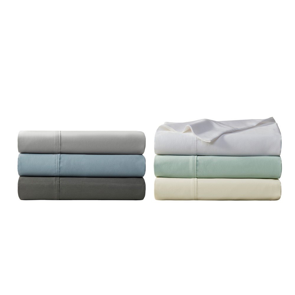 Madison Park 1000 Thread Count HeiQ Smart Temperature Cotton Blend 4 PC Sheet Set in White, Full MP20-8935 - Image 3