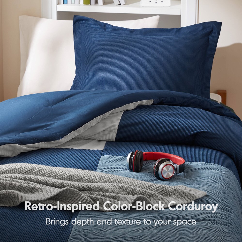 Intelligent Design Stafford Comforter Set in Blue, Twin/Twin XL ID10-2521 - Image 3