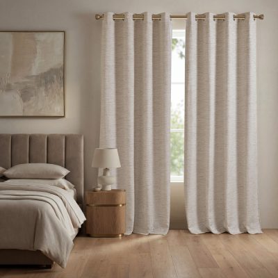 Madison Park Luna Total Blackout Window Panel in Neutral, 52x84" MP40-9025